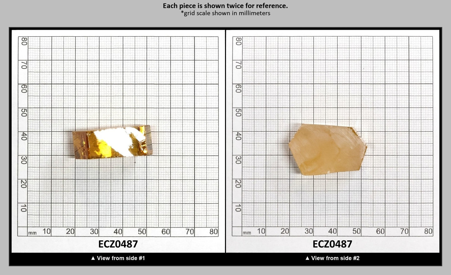Yellow Cubic Zirconia Faceting Rough for Gem Cutting - Various Sizes : ECZ0487