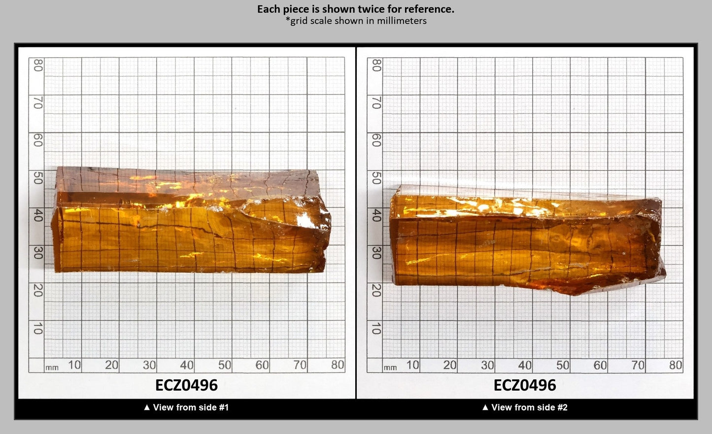 Yellow Cubic Zirconia Faceting Rough for Gem Cutting - Various Sizes : ECZ0496
