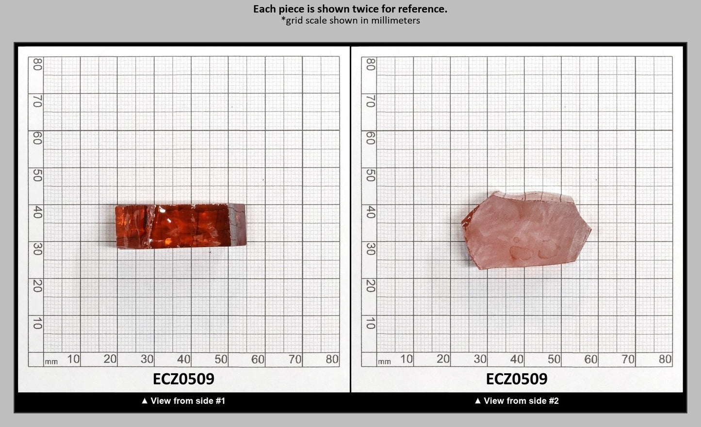 Dark Champagne Cubic Zirconia Faceting Rough for Gem Cutting - Various Sizes : ECZ0509