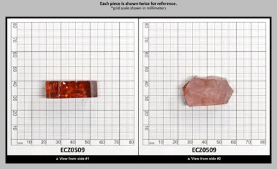 Dark Champagne Cubic Zirconia Faceting Rough for Gem Cutting - Various Sizes : ECZ0509