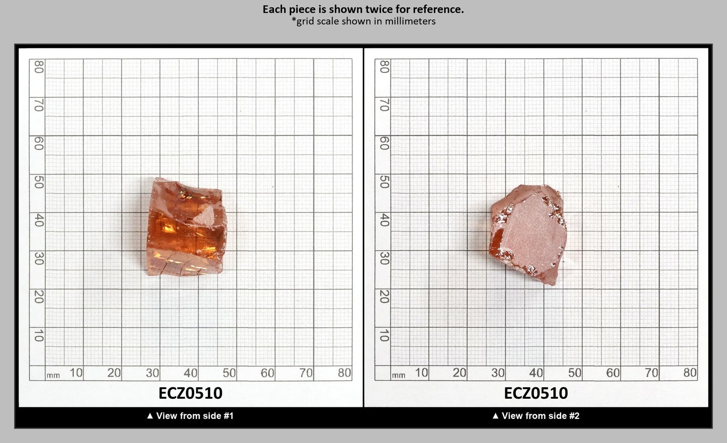 Dark Champagne Cubic Zirconia Faceting Rough for Gem Cutting - Various Sizes : ECZ0510