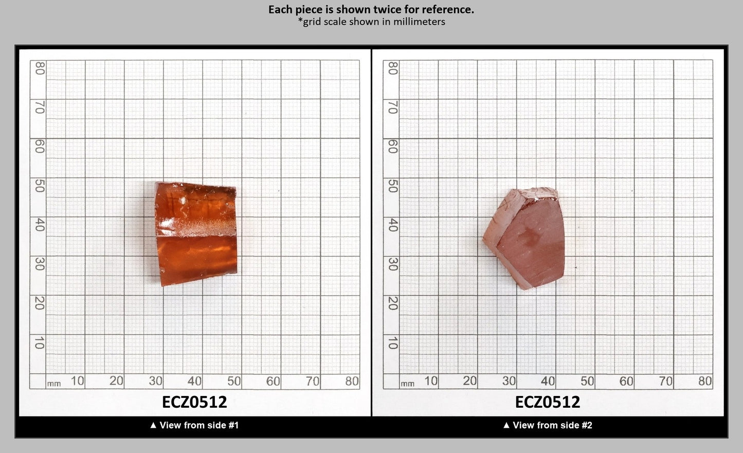 Dark Champagne Cubic Zirconia Faceting Rough for Gem Cutting - Various Sizes : ECZ0512