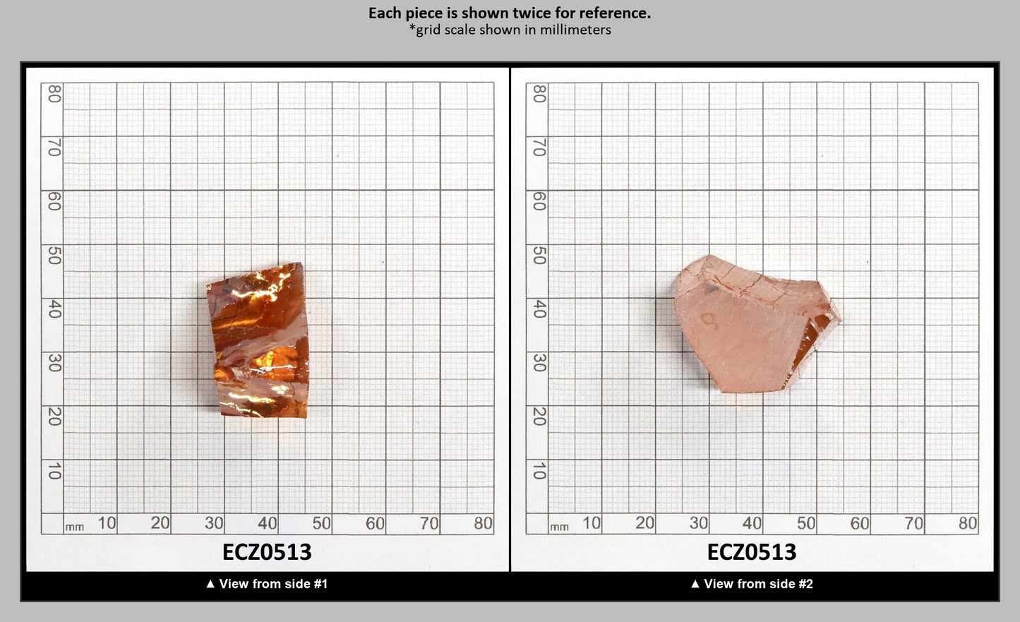 Dark Champagne Cubic Zirconia Faceting Rough for Gem Cutting - Various Sizes : ECZ0513
