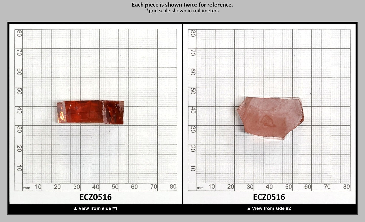 Dark Champagne Cubic Zirconia Faceting Rough for Gem Cutting - Various Sizes : ECZ0516