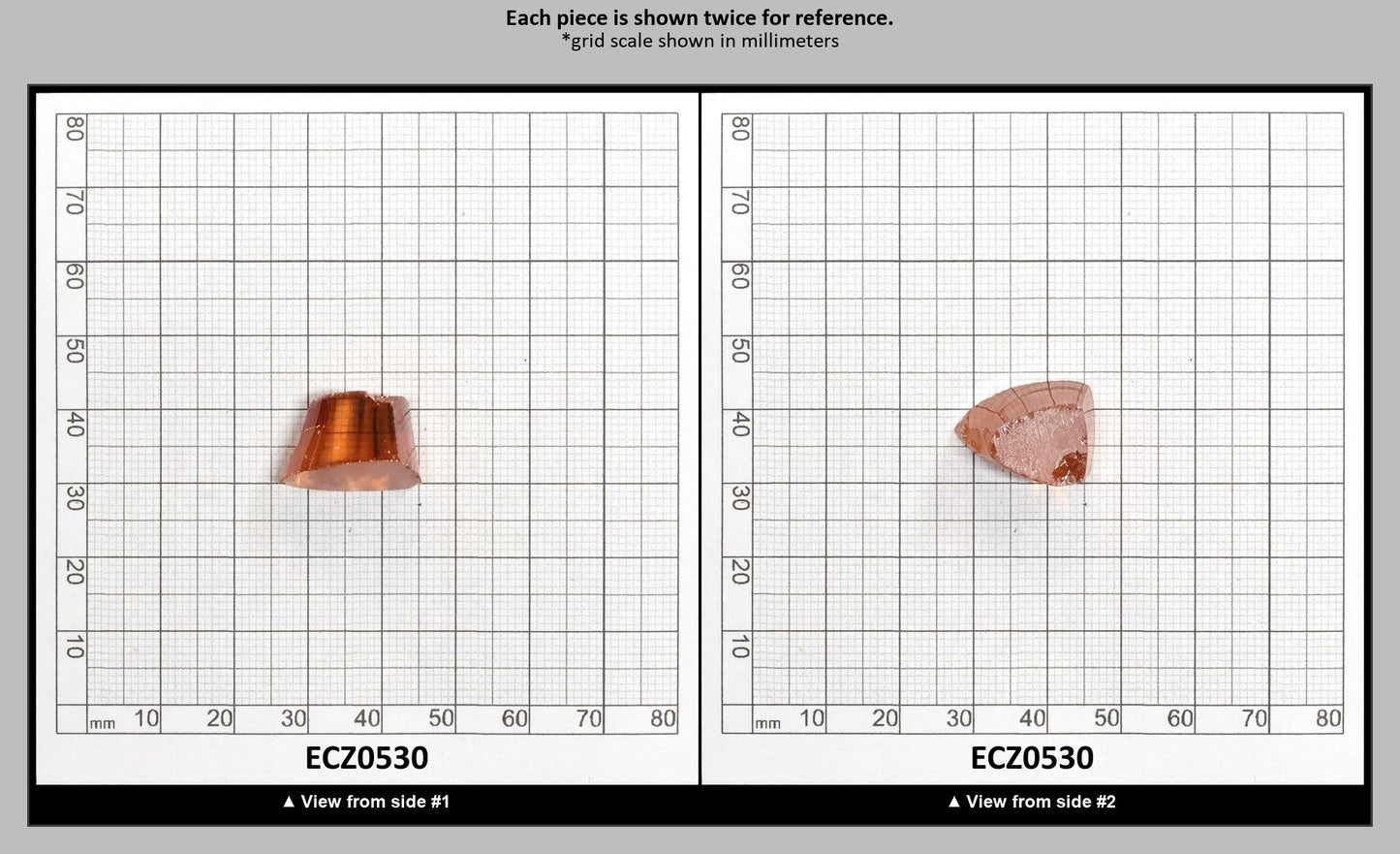 Dark Champagne Cubic Zirconia Faceting Rough for Gem Cutting - Various Sizes : ECZ0530