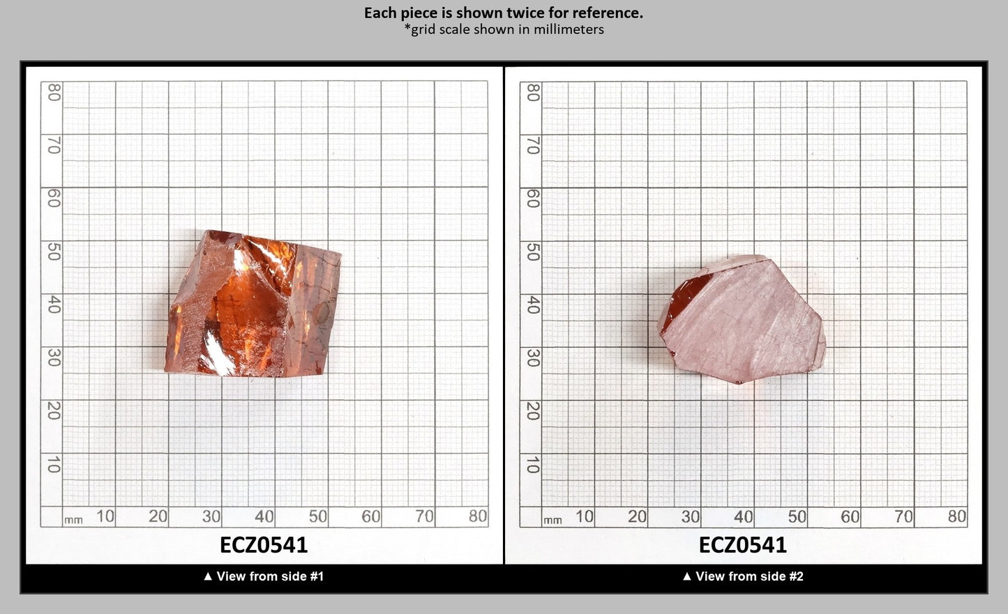 Dark Champagne Cubic Zirconia Faceting Rough for Gem Cutting - Various Sizes : ECZ0541