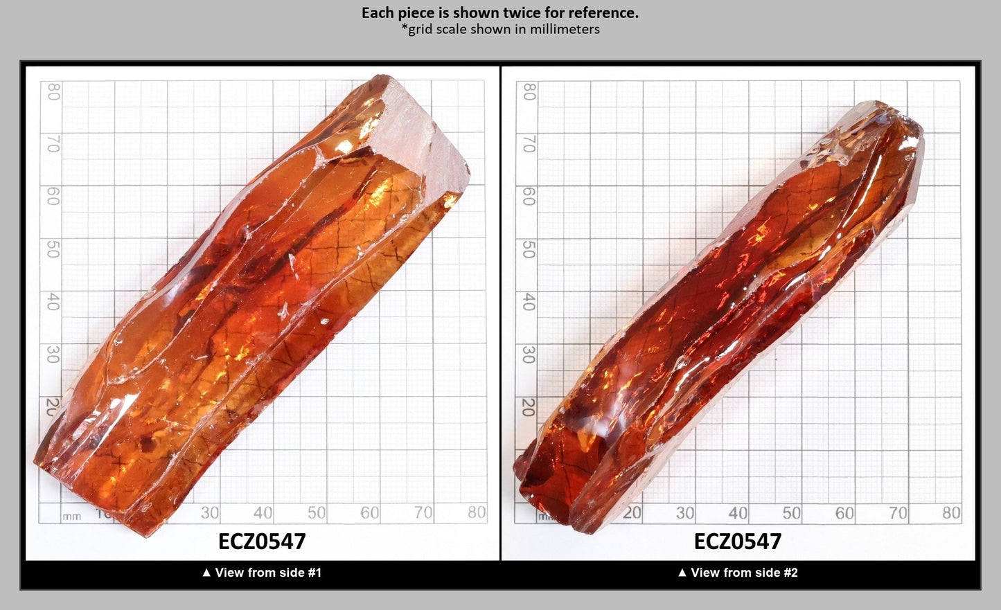 Dark Champagne Cubic Zirconia Faceting Rough for Gem Cutting - Various Sizes : ECZ0547