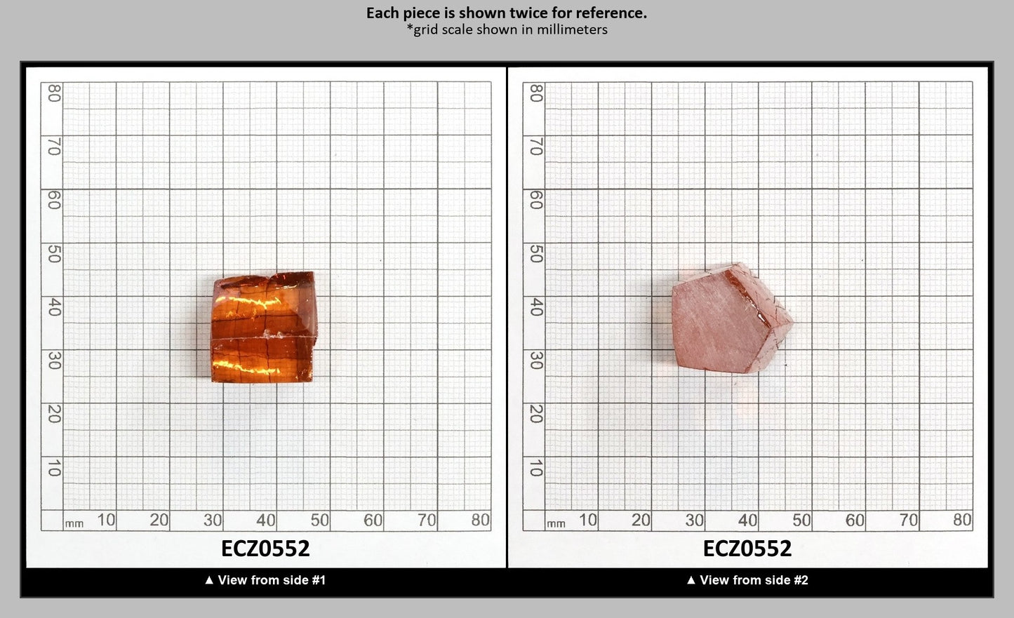 Champagne Cubic Zirconia Faceting Rough for Gem Cutting - Various Sizes : ECZ0552