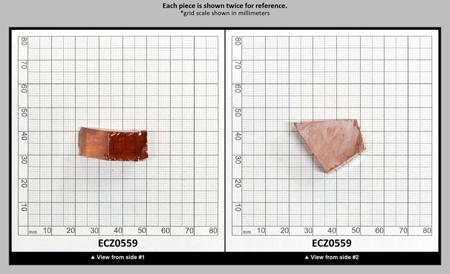 Champagne Cubic Zirconia Faceting Rough for Gem Cutting - Various Sizes : ECZ0559