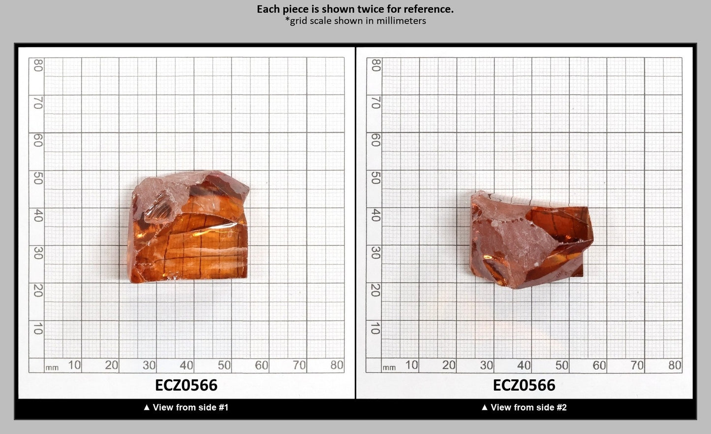 Champagne Cubic Zirconia Faceting Rough for Gem Cutting - Various Sizes : ECZ0566