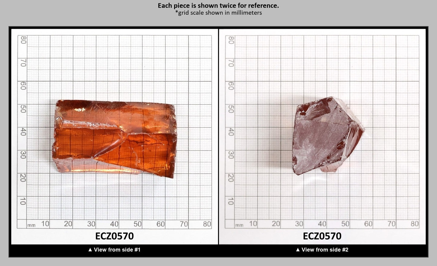 Champagne Cubic Zirconia Faceting Rough for Gem Cutting - Various Sizes : ECZ0570