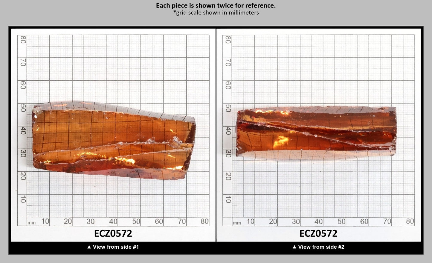 Champagne Cubic Zirconia Faceting Rough for Gem Cutting - Various Sizes : ECZ0572
