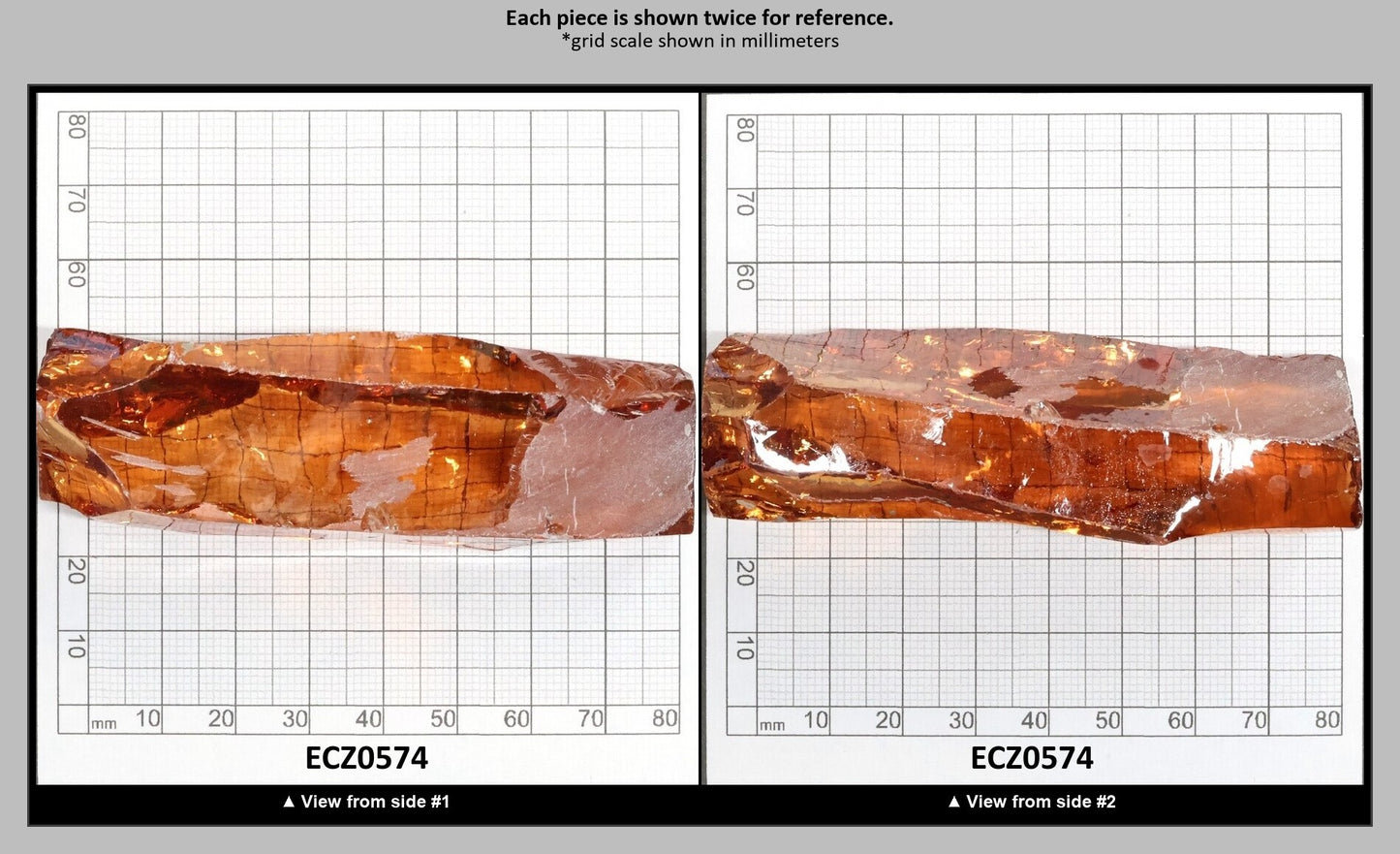 Champagne Cubic Zirconia Faceting Rough for Gem Cutting - Various Sizes : ECZ0574