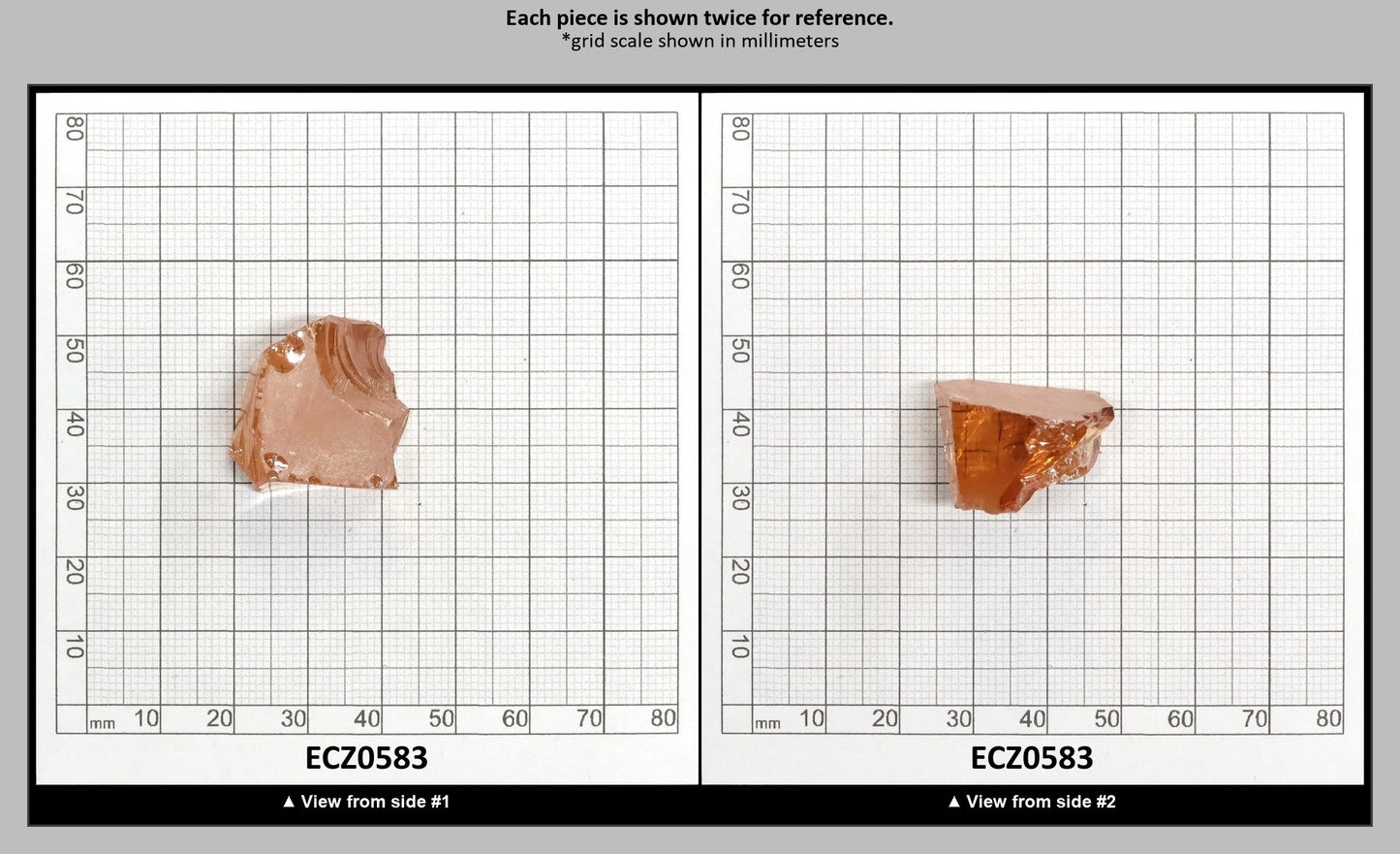 Champagne Cubic Zirconia Faceting Rough for Gem Cutting - Various Sizes : ECZ0583