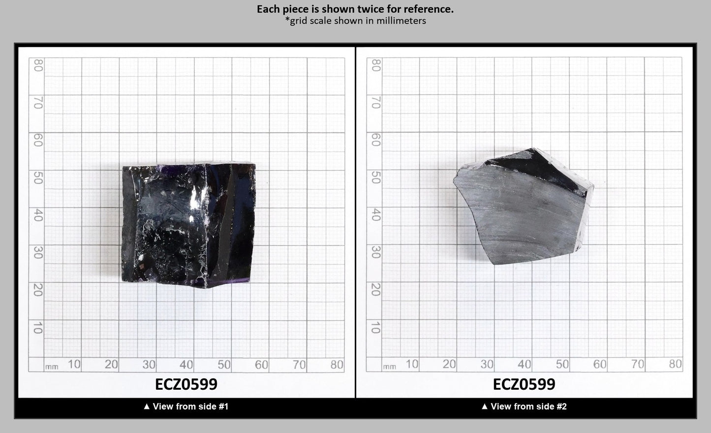 Dark Violet Cubic Zirconia Faceting Rough for Gem Cutting - Various Sizes : ECZ0599