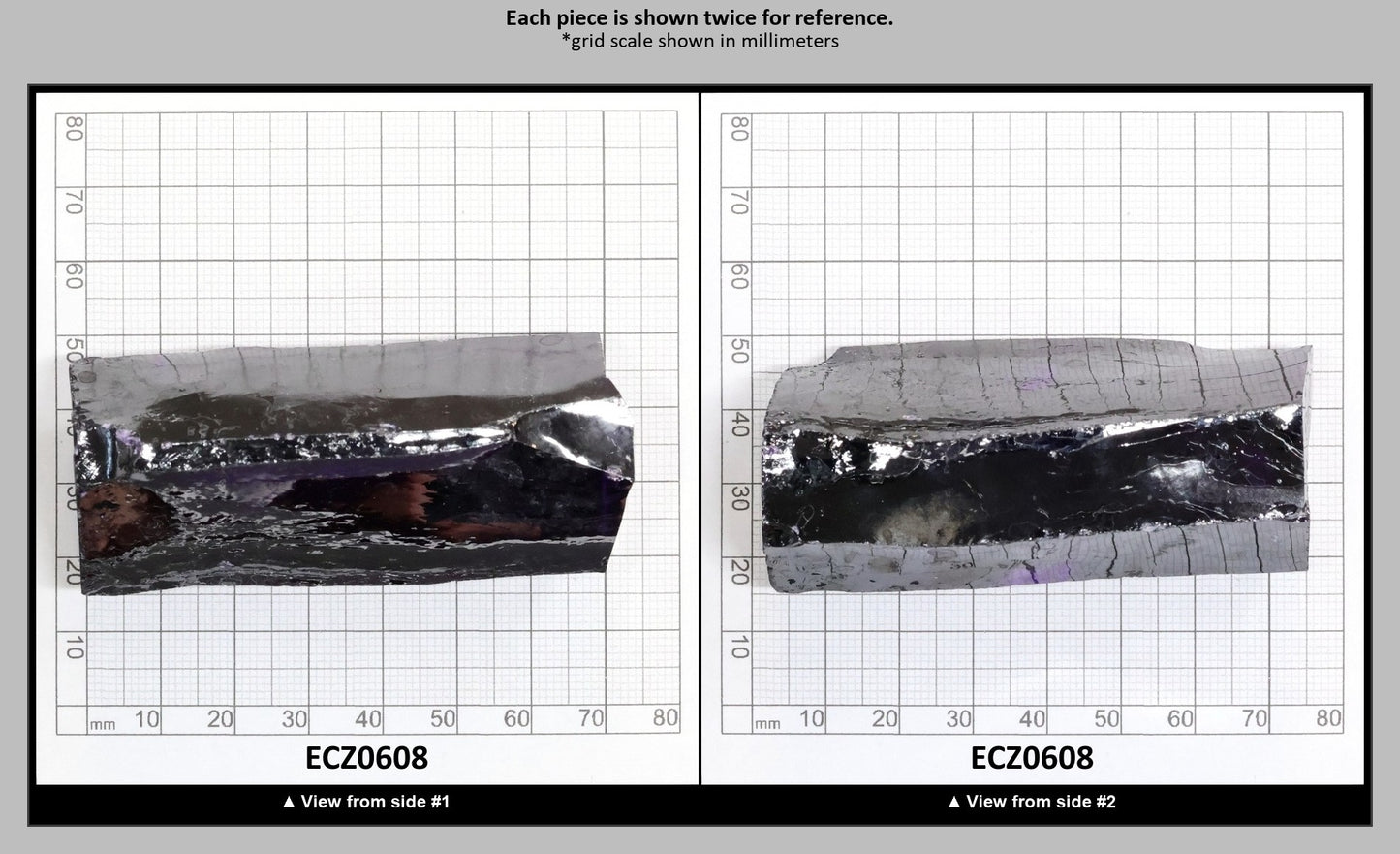 Dark Violet Cubic Zirconia Faceting Rough for Gem Cutting - Various Sizes : ECZ0608