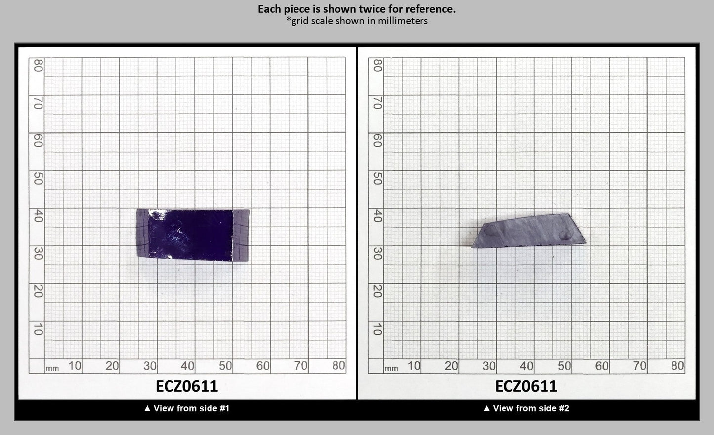 Dark Violet Cubic Zirconia Faceting Rough for Gem Cutting - Various Sizes : ECZ0611