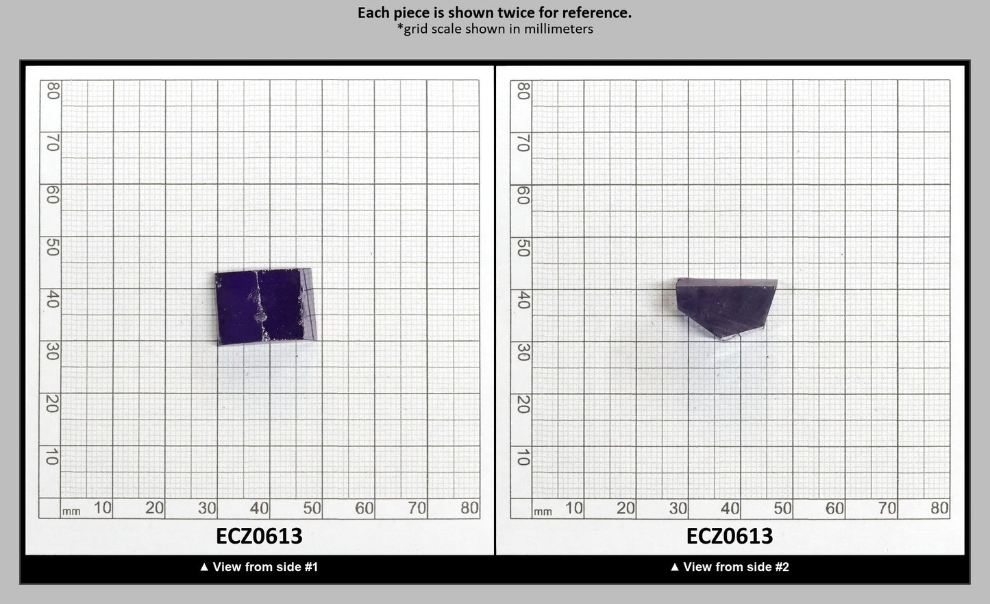 Dark Violet Cubic Zirconia Faceting Rough for Gem Cutting - Various Sizes : ECZ0613