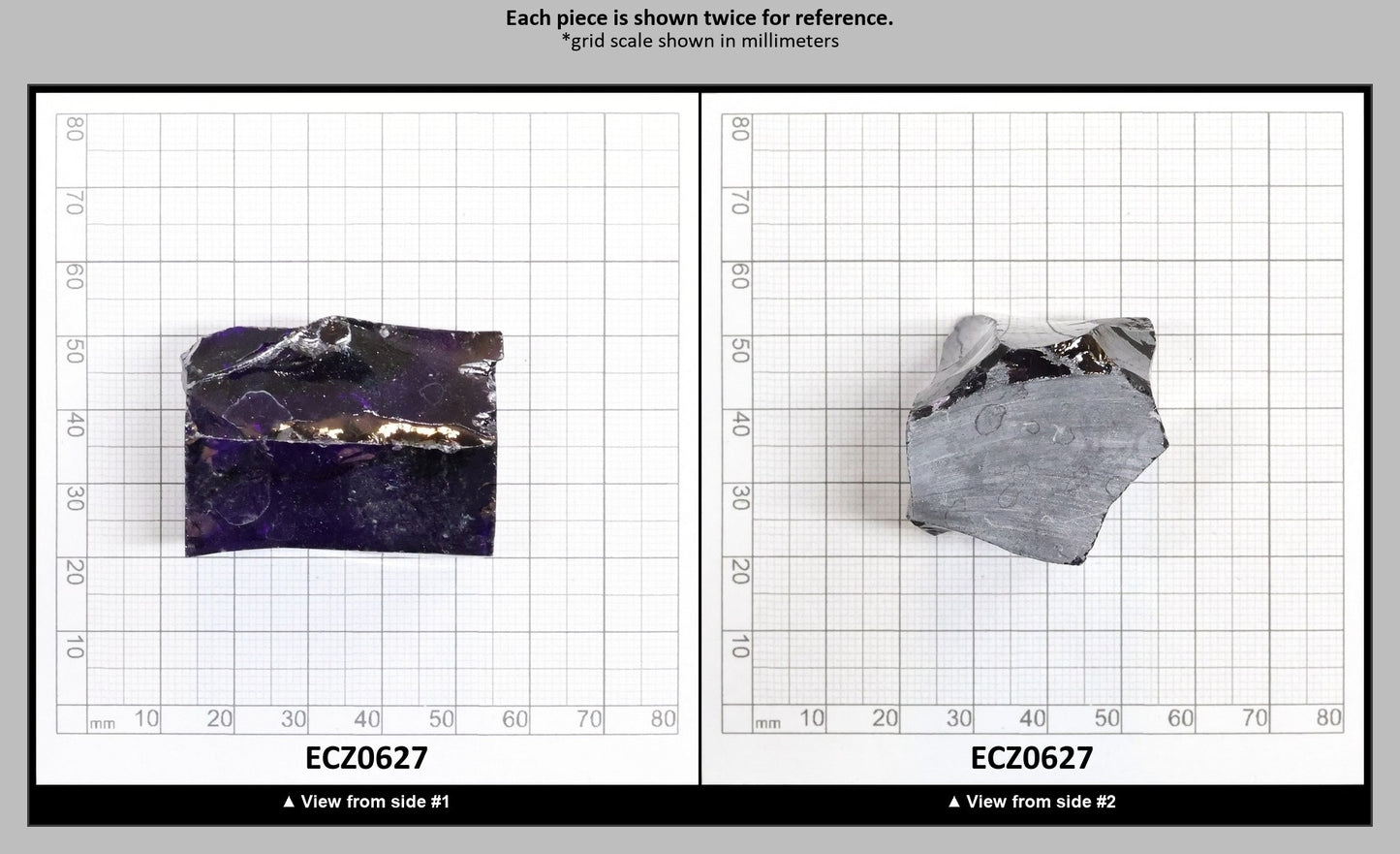 Dark Violet Cubic Zirconia Faceting Rough for Gem Cutting - Various Sizes : ECZ0627