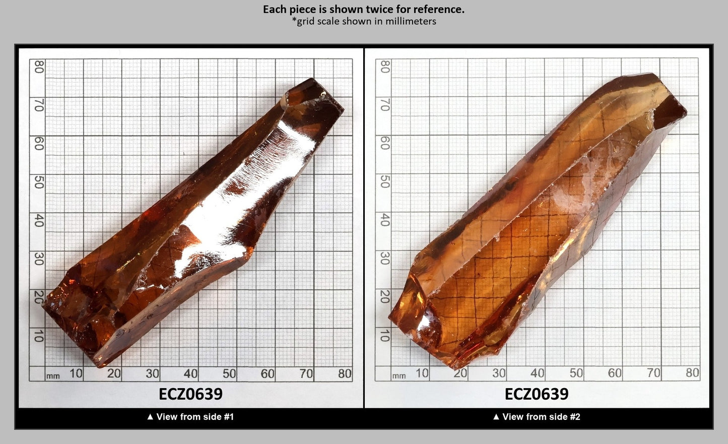 Champagne Cubic Zirconia Faceting Rough for Gem Cutting - Various Sizes : ECZ0639