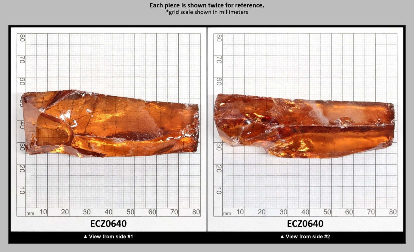Champagne Cubic Zirconia Faceting Rough for Gem Cutting - Various Sizes : ECZ0640