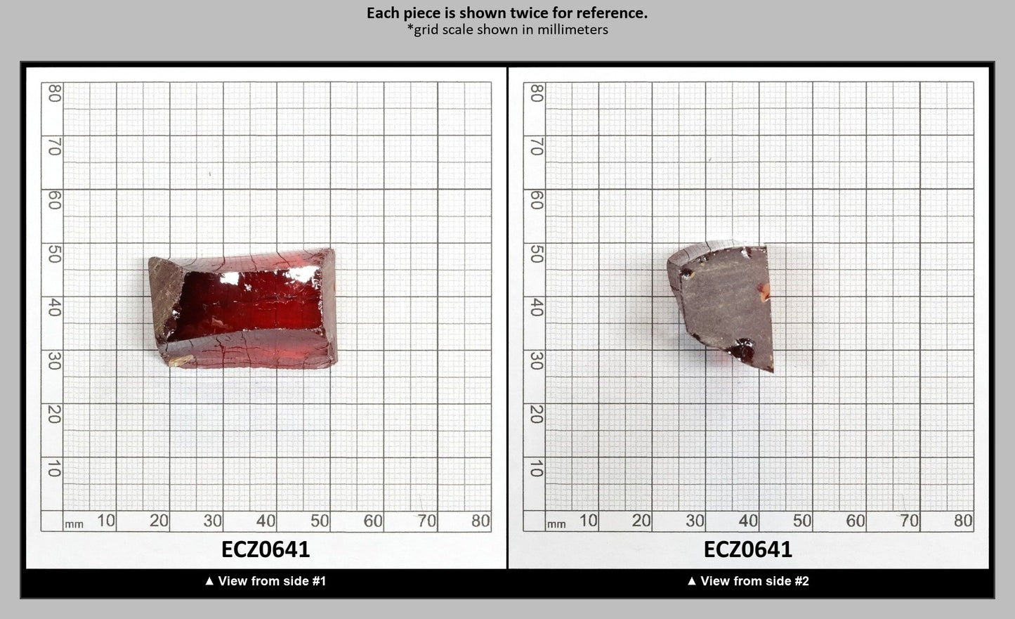 Dark Orange Cubic Zirconia Faceting Rough for Gem Cutting - Various Sizes : ECZ0641