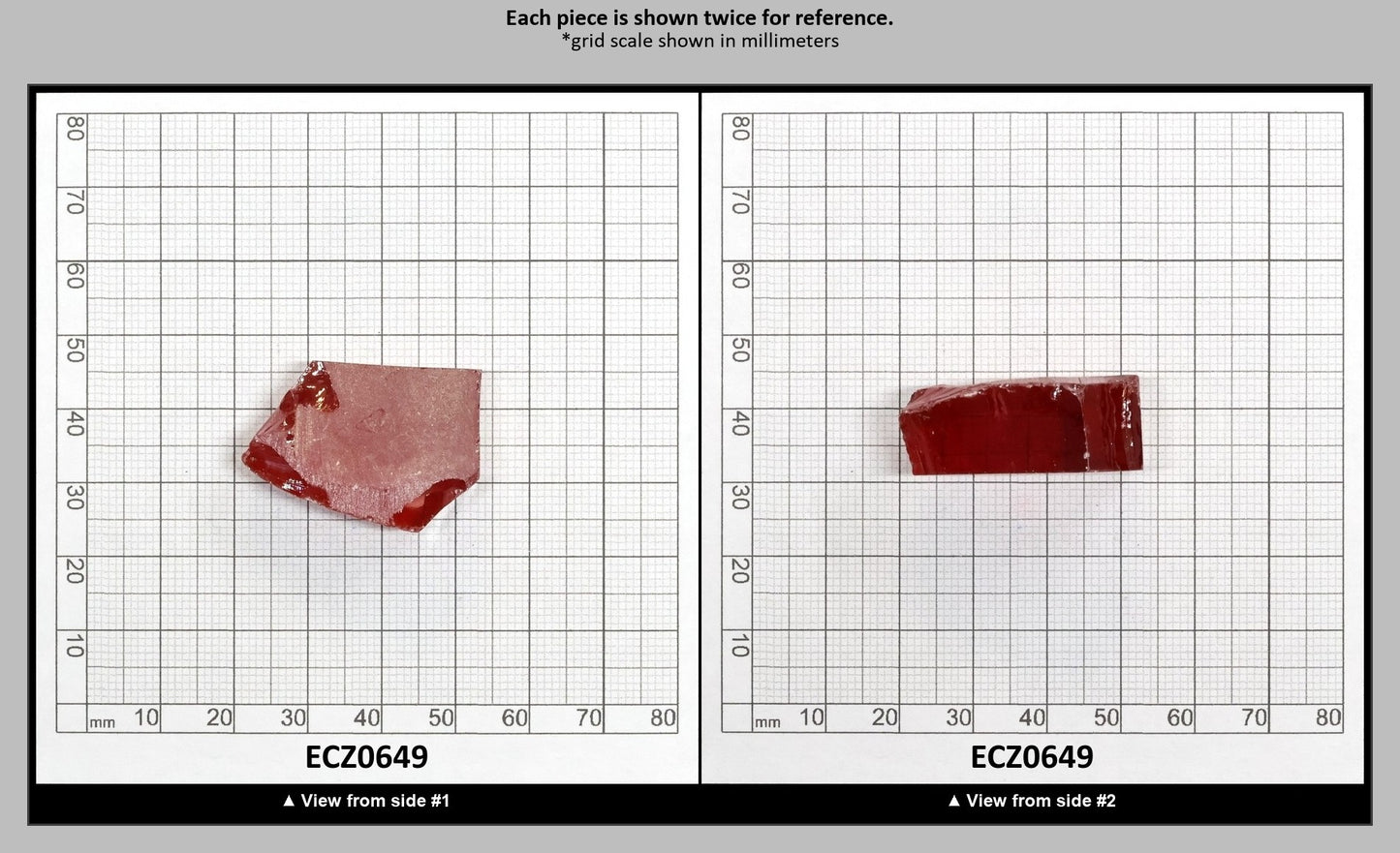 Dark Orange Cubic Zirconia Faceting Rough for Gem Cutting - Various Sizes : ECZ0649