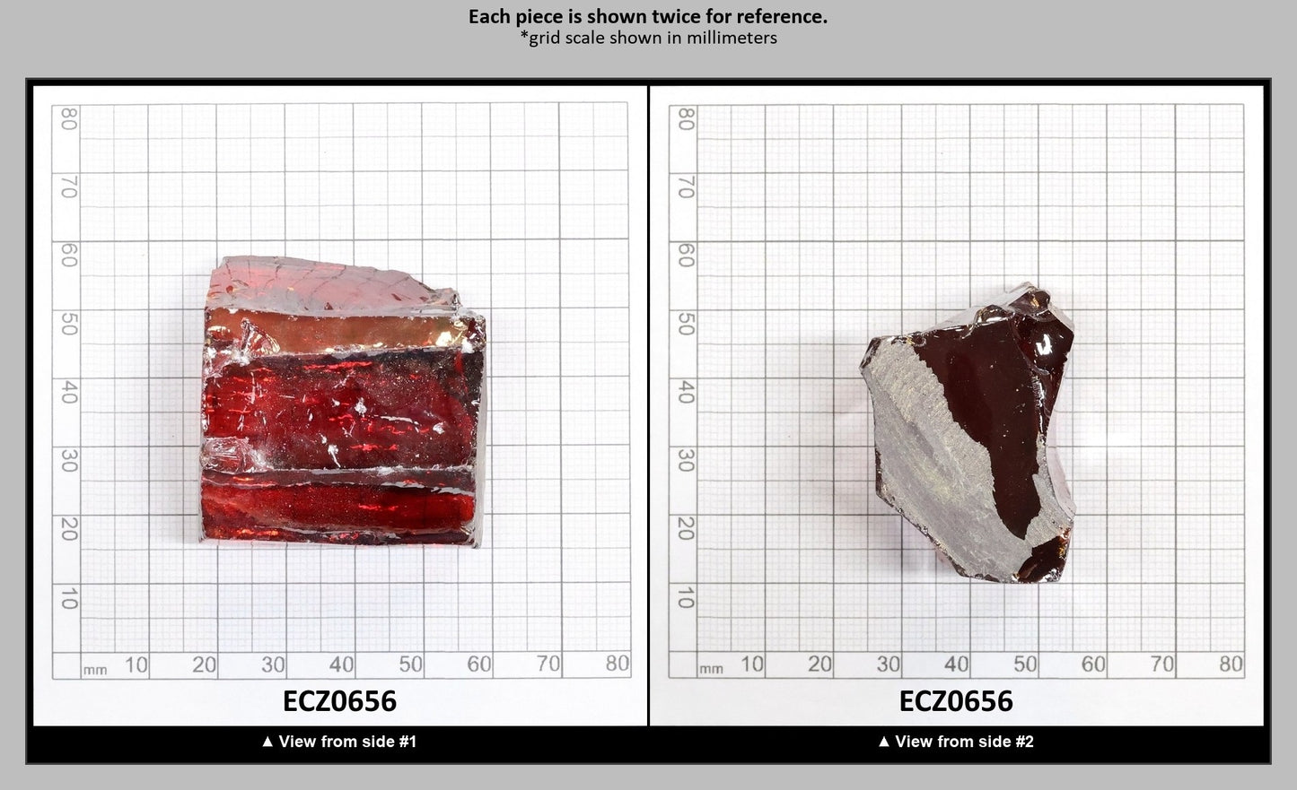 Dark Orange Cubic Zirconia Faceting Rough for Gem Cutting - Various Sizes : ECZ0656