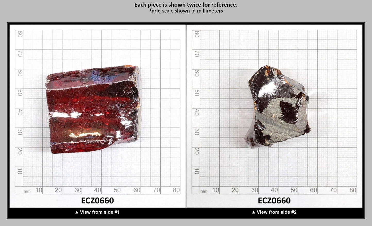 Dark Orange Cubic Zirconia Faceting Rough for Gem Cutting - Various Sizes : ECZ0660