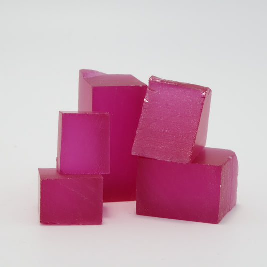 Titanium Pink Czochralski Pulled Sapphire - Grade A - Faceting Rough