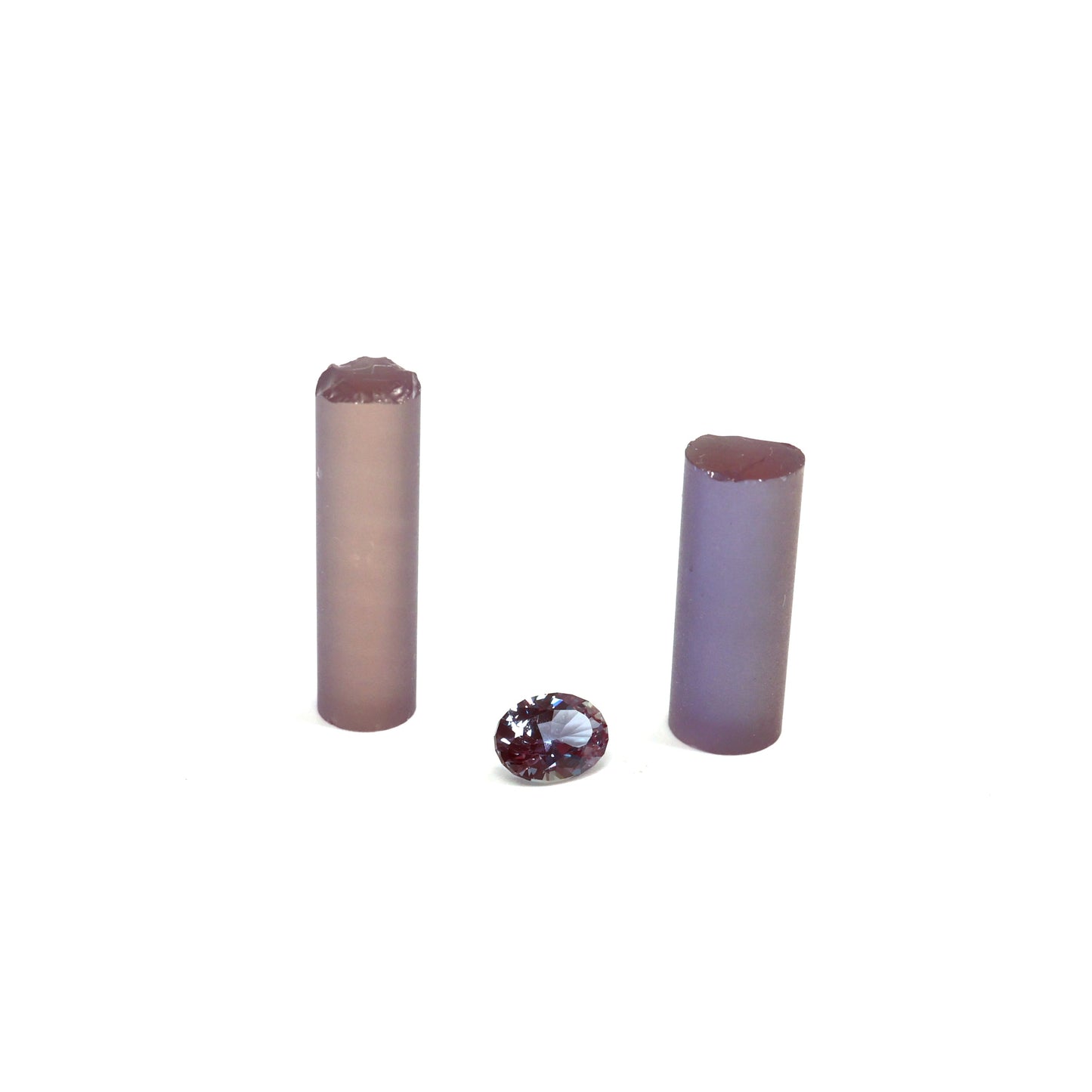 Synthetic Pulled Alexandrite - Laser Rod Cut Offs