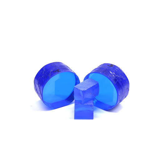 Lab-Created Cobalt Spinel – High-Clarity Neon Blue Rough Crystal