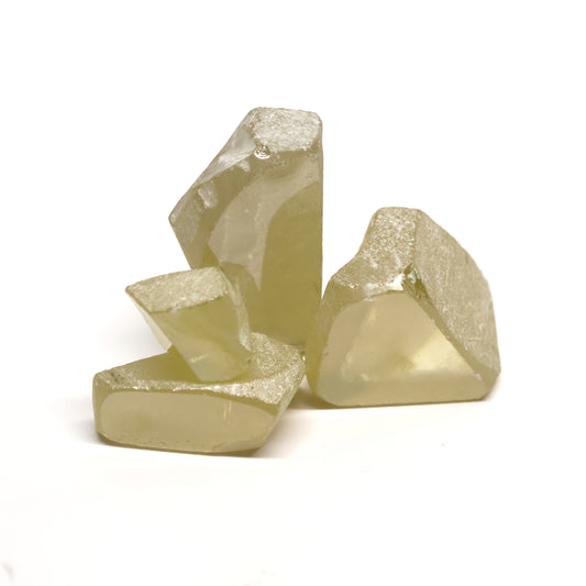 Yellow Synthetic Rutile Grade A - Faceting Rough