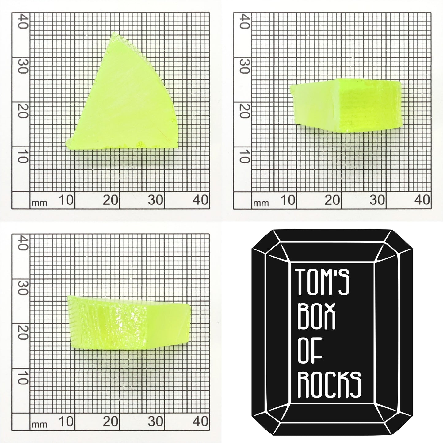 Lab-Grown LuAG Garnet – Intense UV Reactive Gemstone Rough