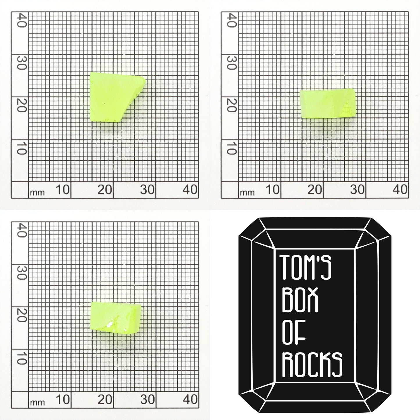 Lab-Grown LuAG Garnet – Intense UV Reactive Gemstone Rough