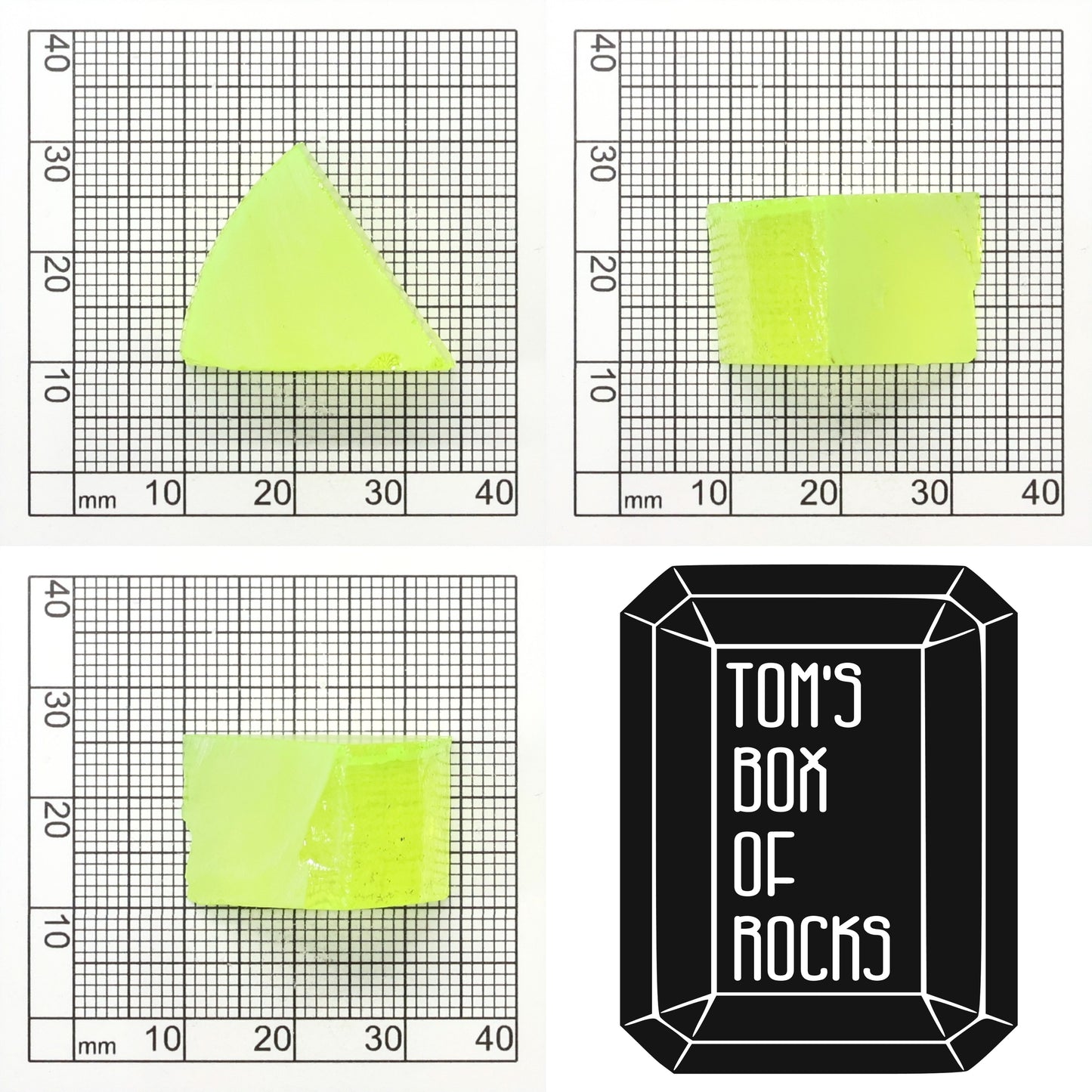 Lab-Grown LuAG Garnet – Intense UV Reactive Gemstone Rough