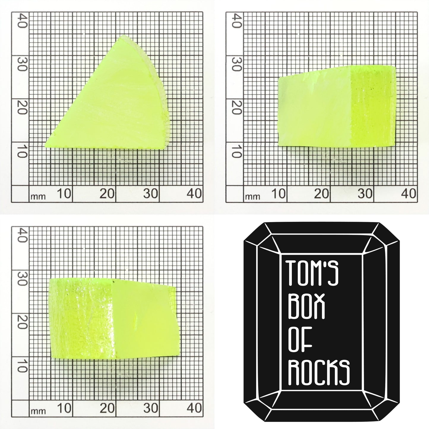 Lab-Grown LuAG Garnet – Intense UV Reactive Gemstone Rough