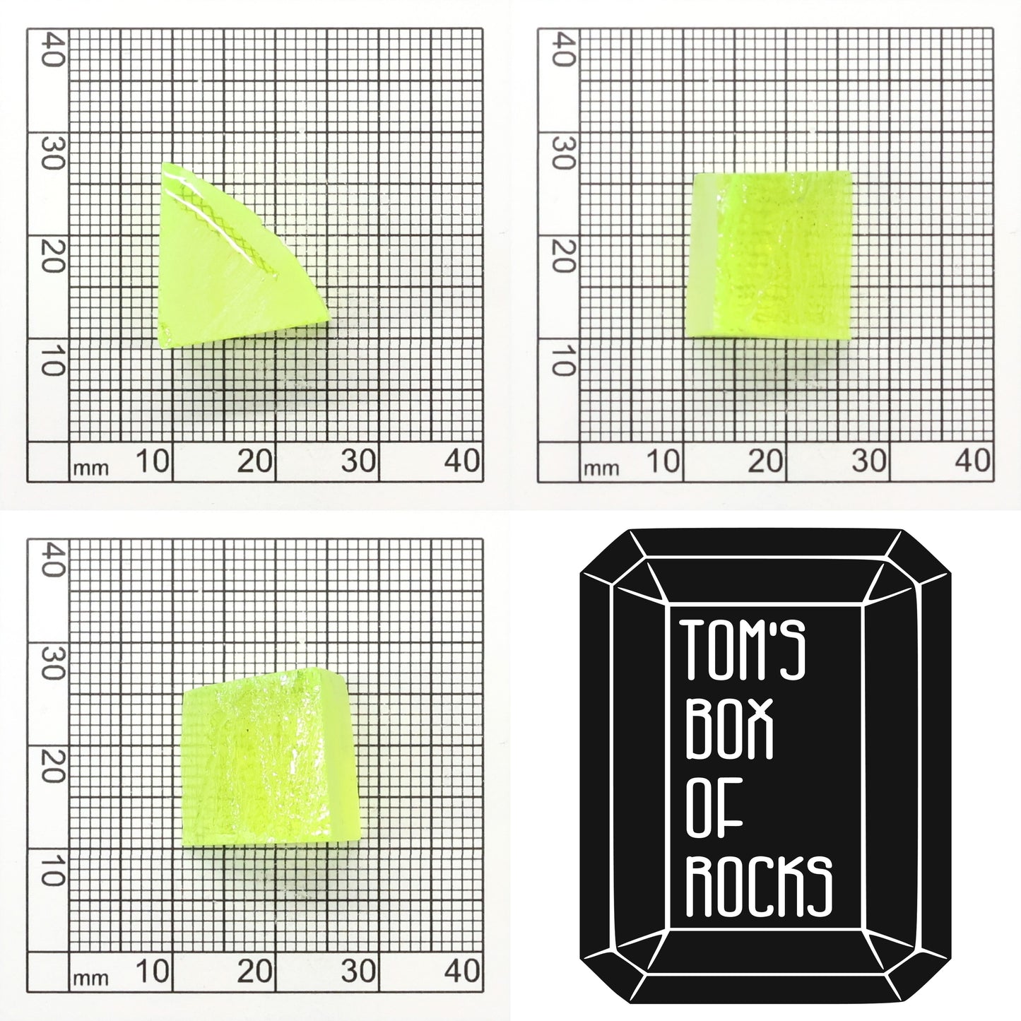 Lab-Grown LuAG Garnet – Intense UV Reactive Gemstone Rough