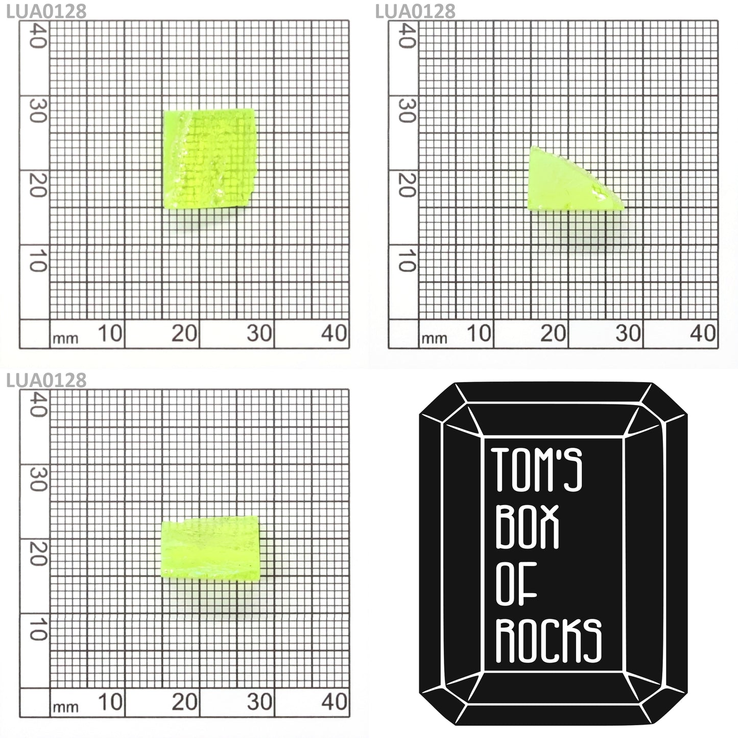 Lab-Grown LuAG Garnet – Intense UV Reactive Gemstone Rough