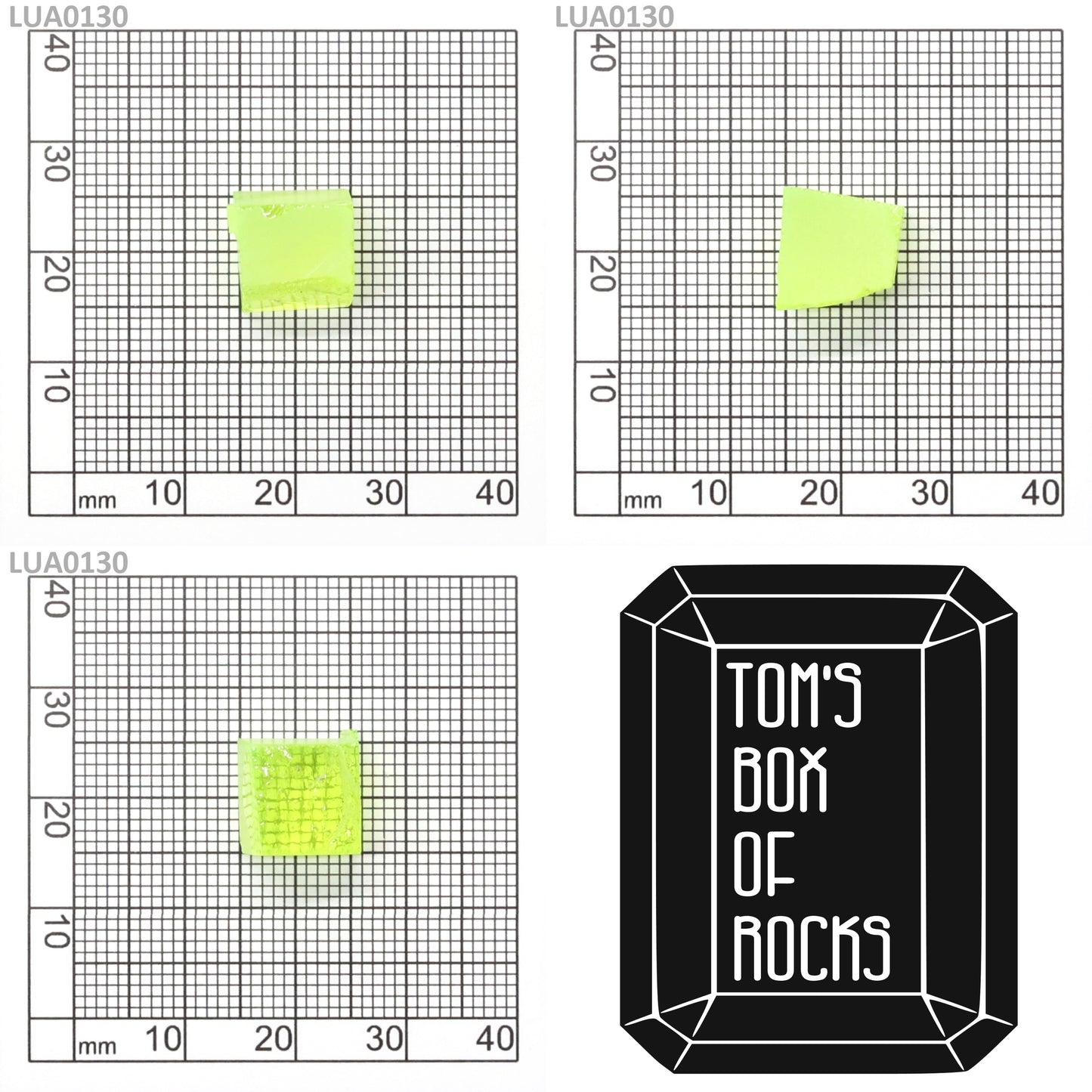 Lab-Grown LuAG Garnet – Intense UV Reactive Gemstone Rough