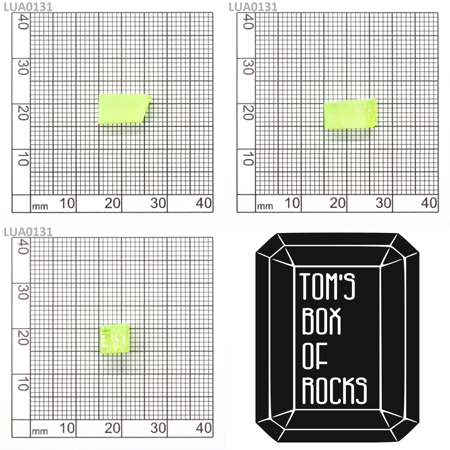 Lab-Grown LuAG Garnet – Intense UV Reactive Gemstone Rough