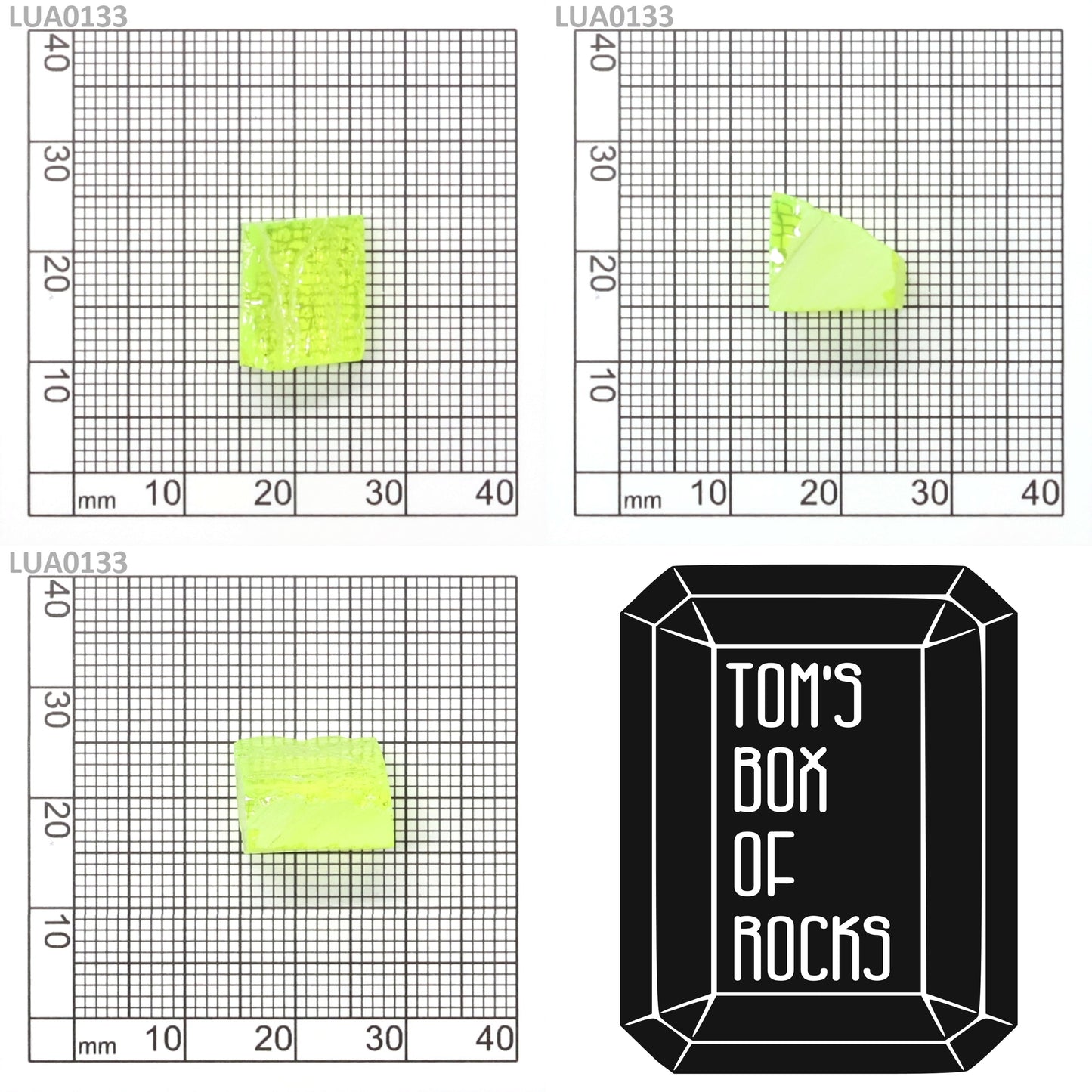 Lab-Grown LuAG Garnet – Intense UV Reactive Gemstone Rough