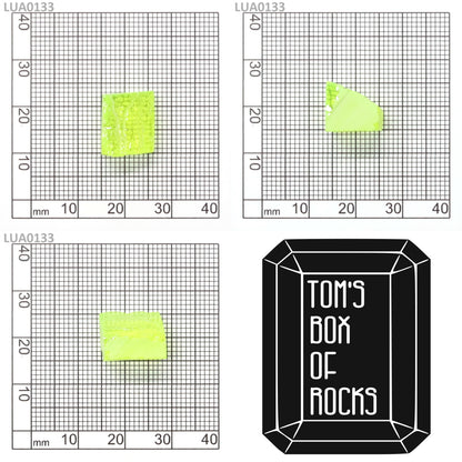 Lab-Grown LuAG Garnet – Intense UV Reactive Gemstone Rough