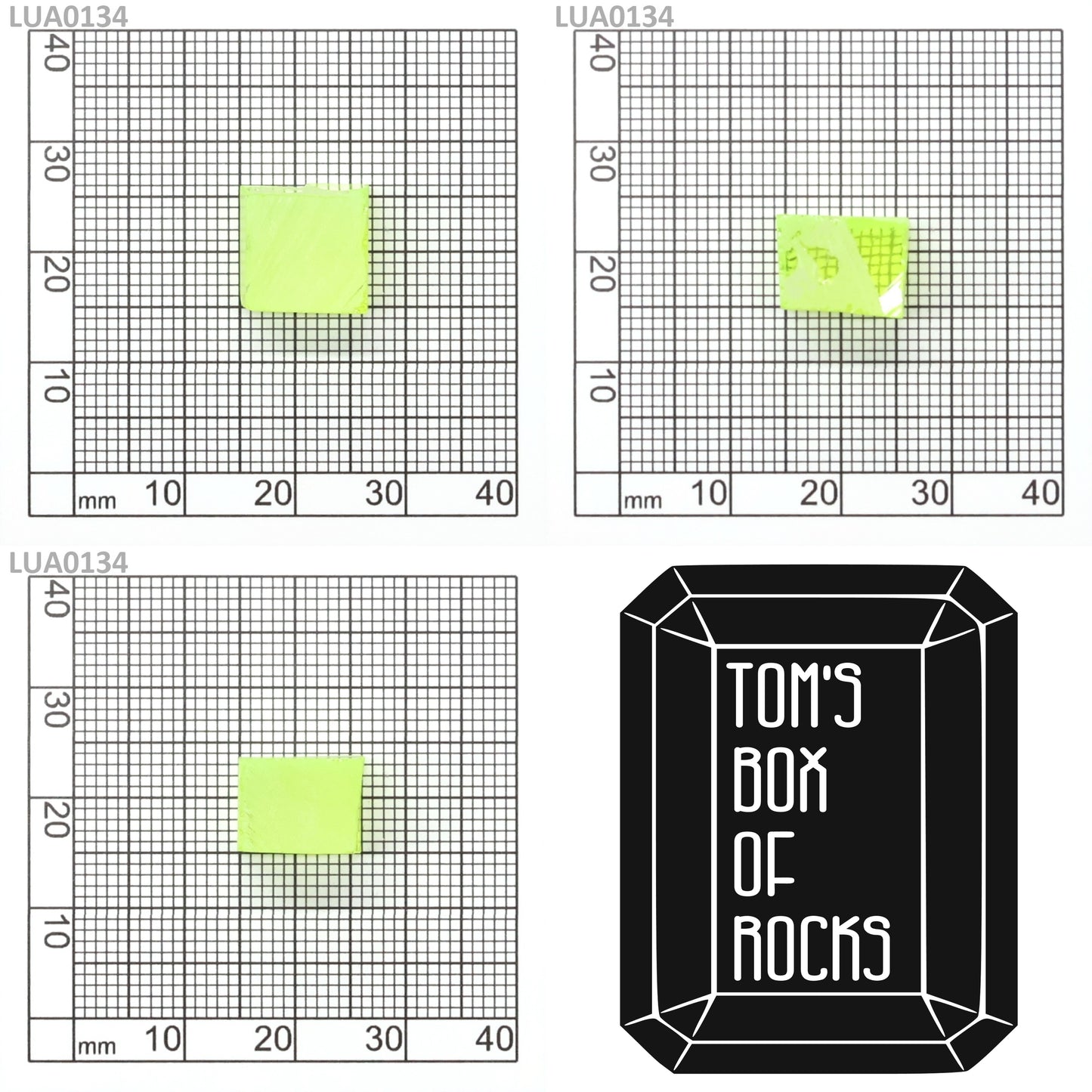 Lab-Grown LuAG Garnet – Intense UV Reactive Gemstone Rough