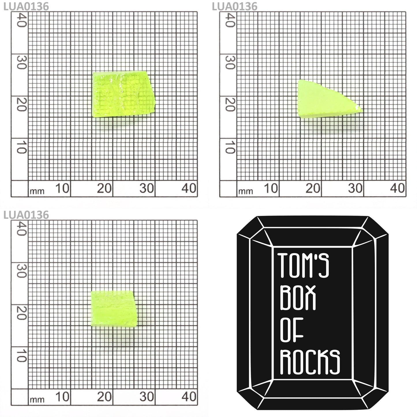 Lab-Grown LuAG Garnet – Intense UV Reactive Gemstone Rough