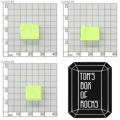 Lab-Grown LuAG Garnet – Intense UV Reactive Gemstone Rough