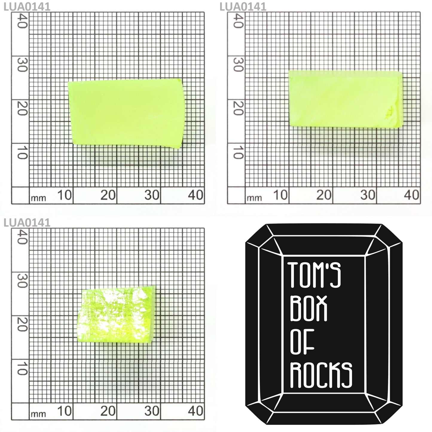 Lab-Grown LuAG Garnet – Intense UV Reactive Gemstone Rough