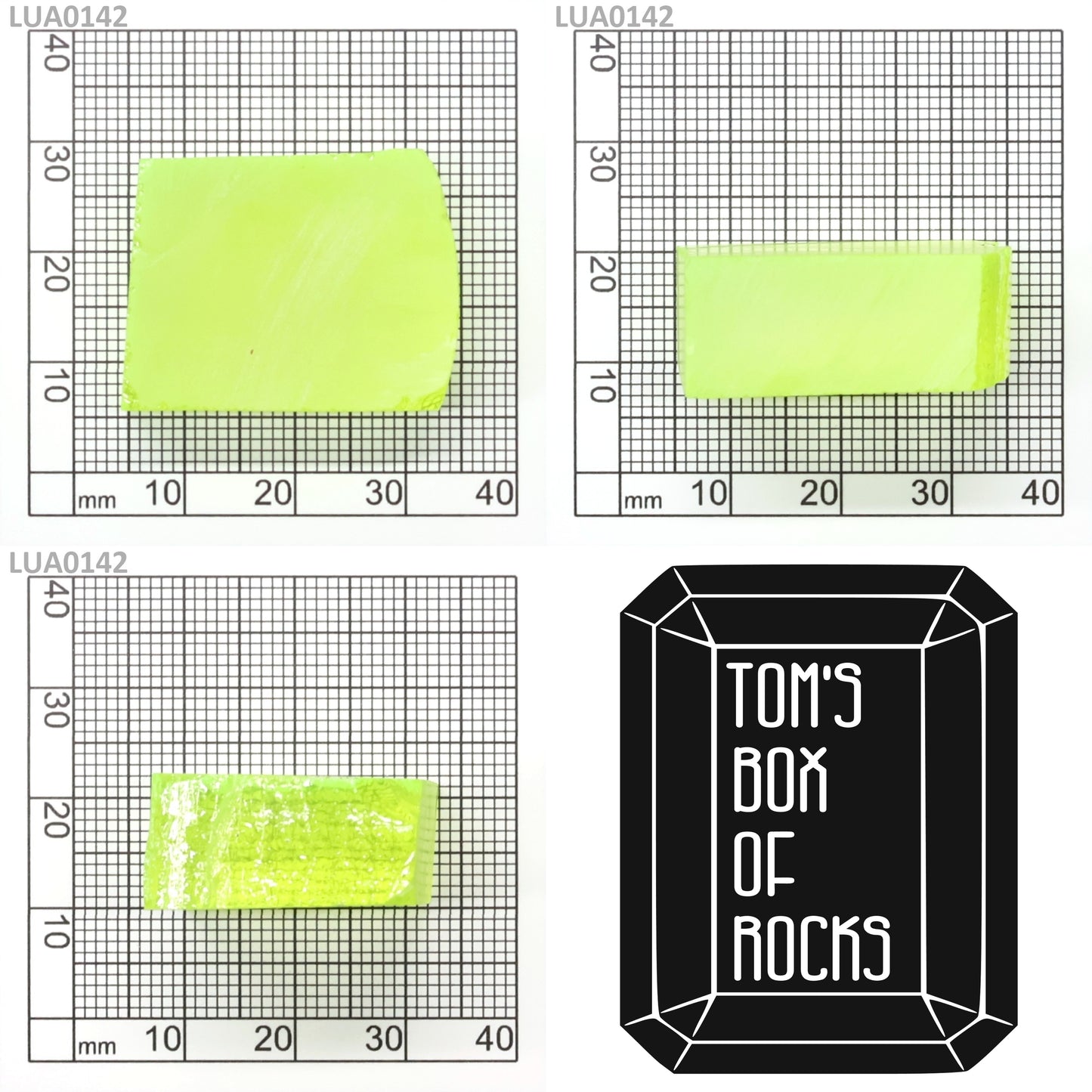 Lab-Grown LuAG Garnet – Intense UV Reactive Gemstone Rough