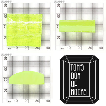 Lab-Grown LuAG Garnet – Intense UV Reactive Gemstone Rough