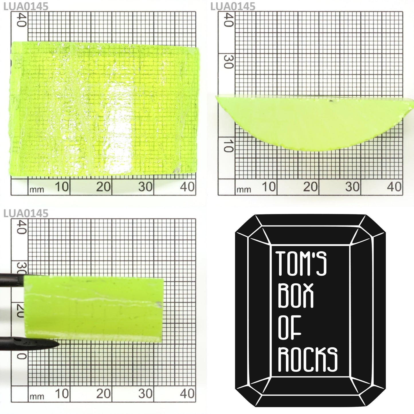 Lab-Grown LuAG Garnet – Intense UV Reactive Gemstone Rough